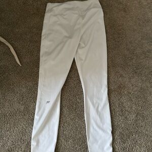 Fabletics White High-Waisted Leggings